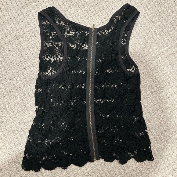 Black crochet tank - Picture 3 of 4